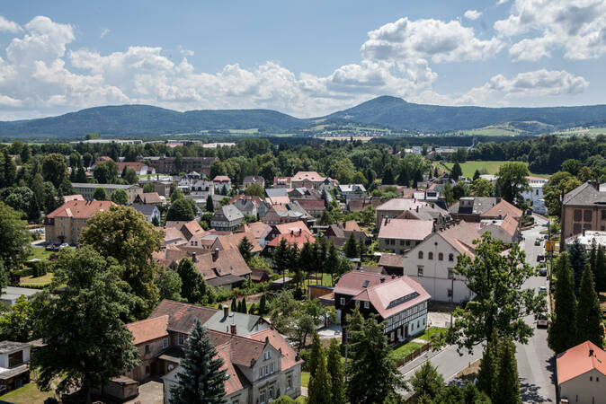 Luftbild über Großschönau