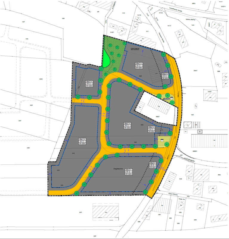 Bebauungsplan Gewerbegebiet Ziegeleschle II