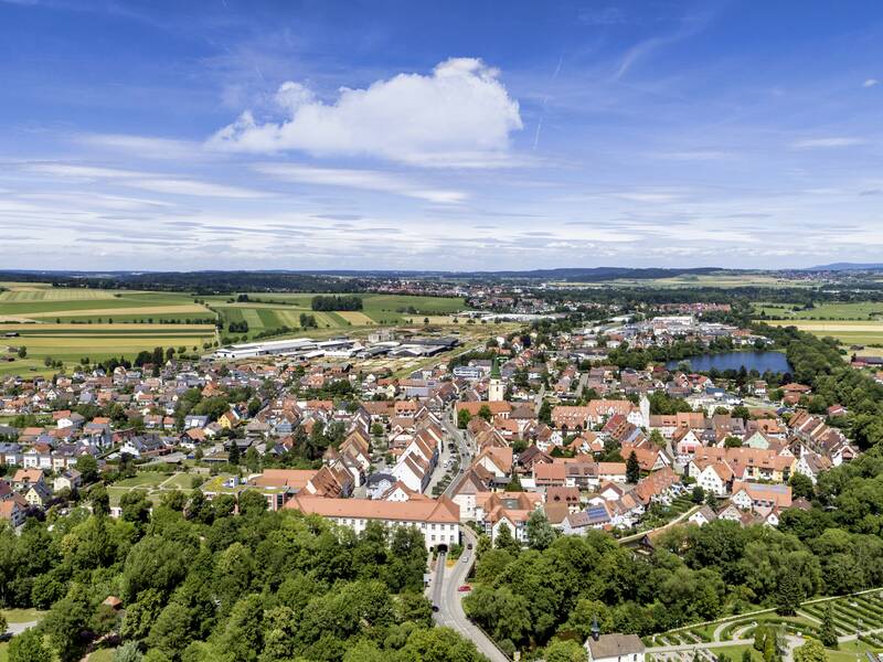 Luftbild von Hüfingen