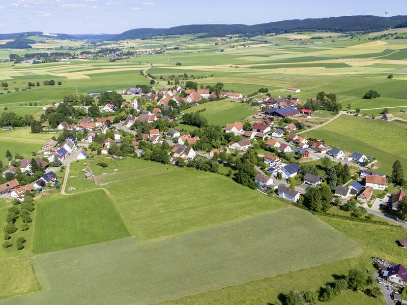 Luftbild des Ortsteiles Sumpfohren