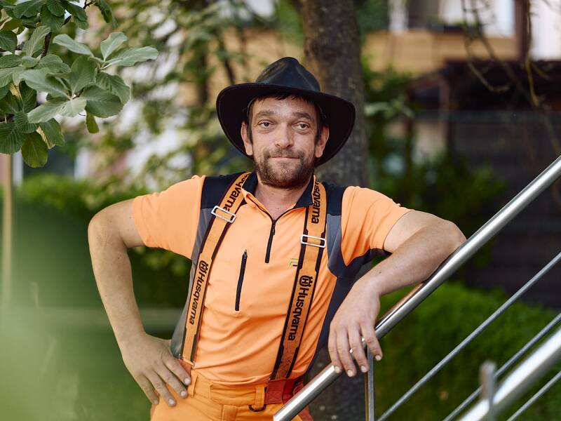 Bild des Forstmitarbeiters Frank Hasenfratz