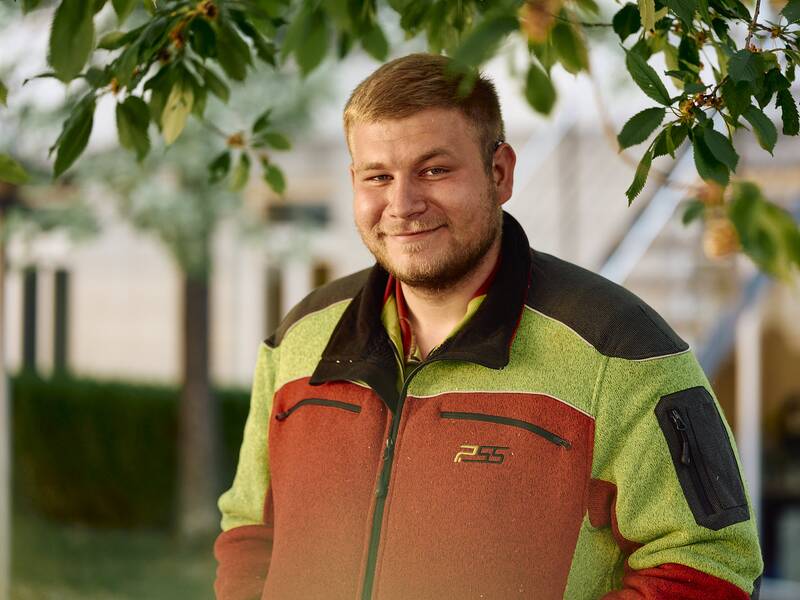 Bild des Forstmitarbeiters Jonas Heer