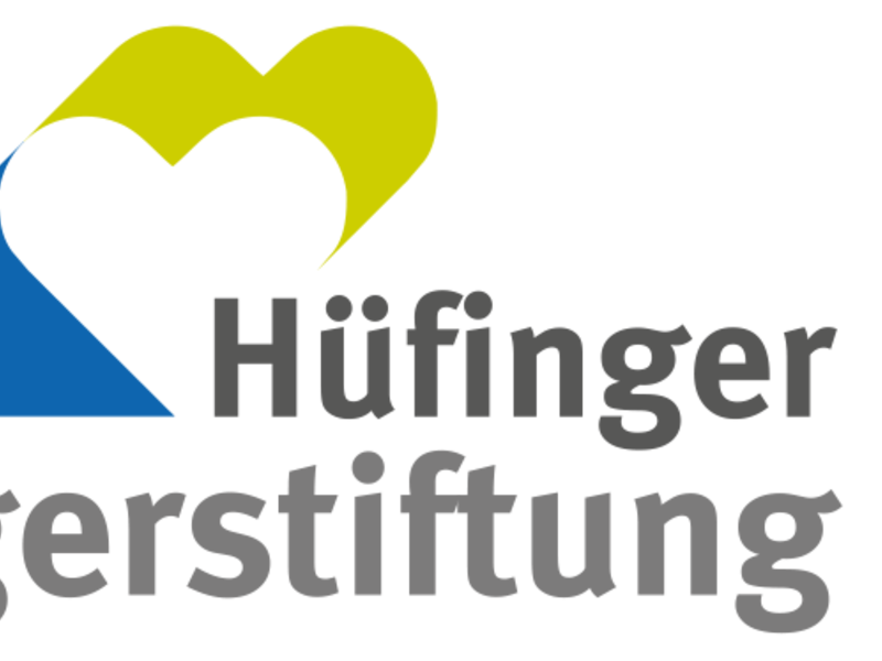 Logo der Hüfinger Bürgerstiftung mit Claim "Wir für unsere Bürger!"